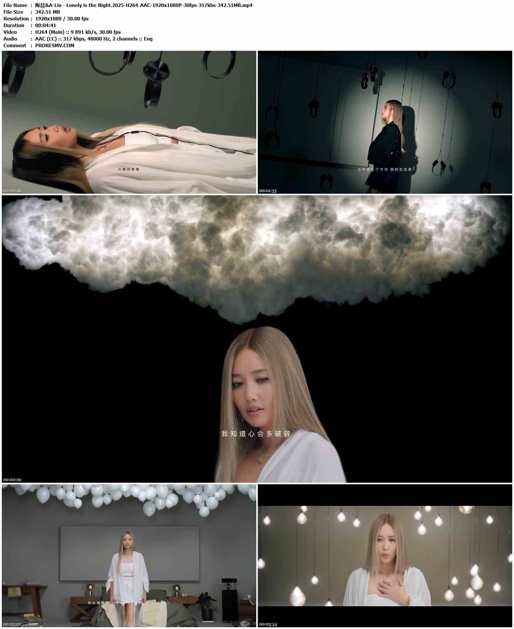 陶喆&A-Lin - Lonely is the Night.2025-H264-AAC-1920x1080P-30fps-317kbs-342.51MB官方MV_高清MV